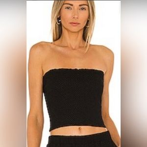 Alice + Olivia Black Tube Top Revolve size Medium